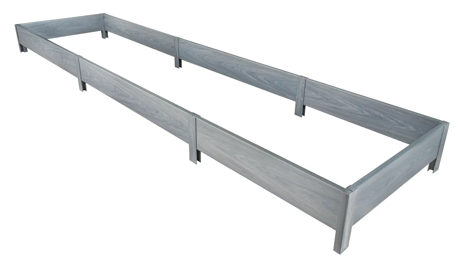 Грядка фактурная из ПВХ, дымчатый, 2,0 х 0,9 х 0,2 м, уп