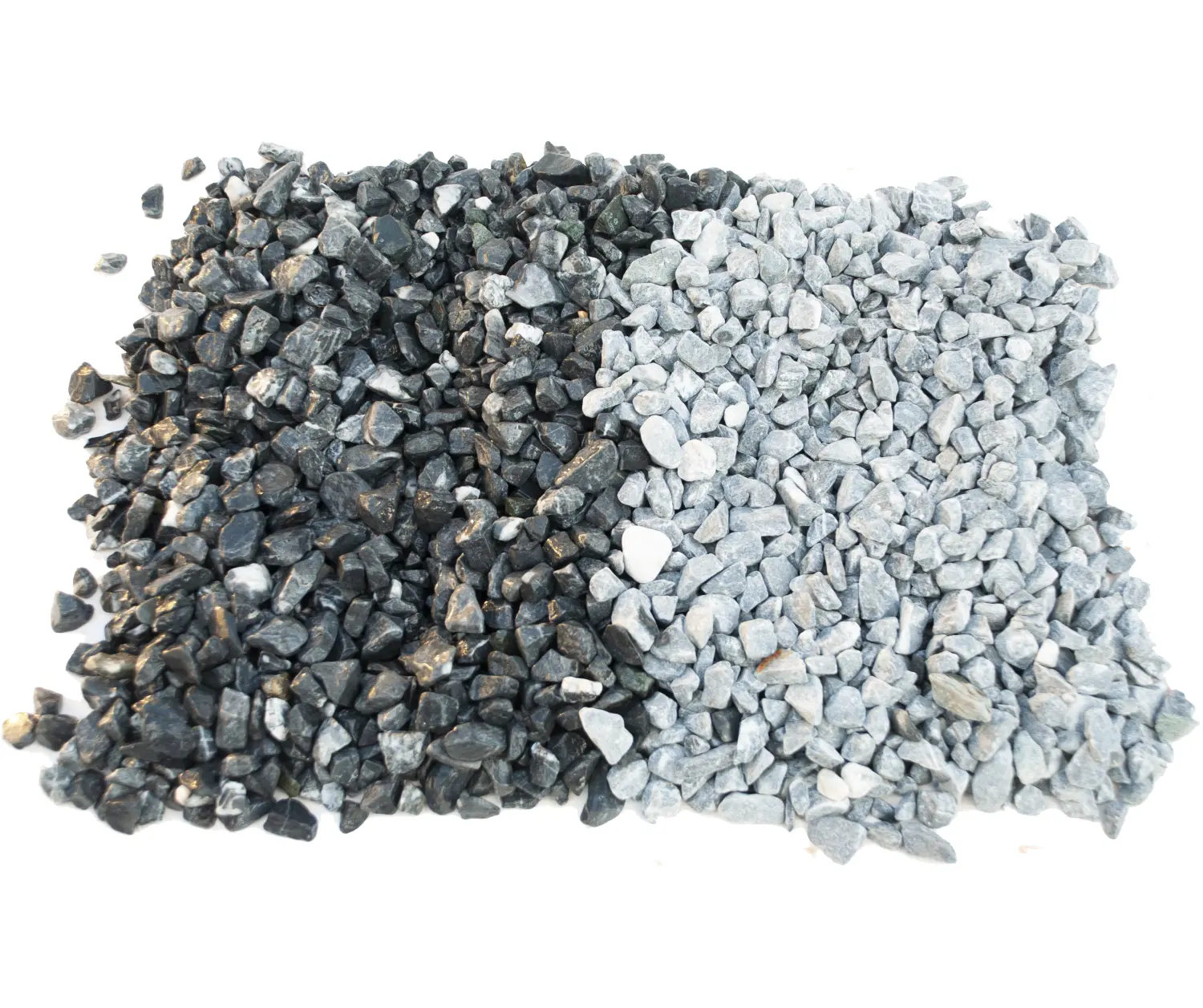 Мрамор черно-серый Галтованный,  10-20 мм, 10 кг