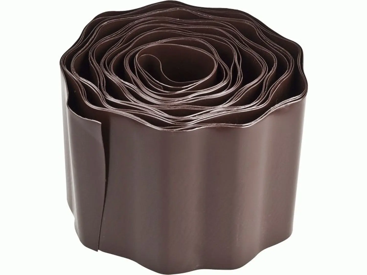 Бордюр декоративный Гофра, коричневый, 0,10 x 9 м , рул 