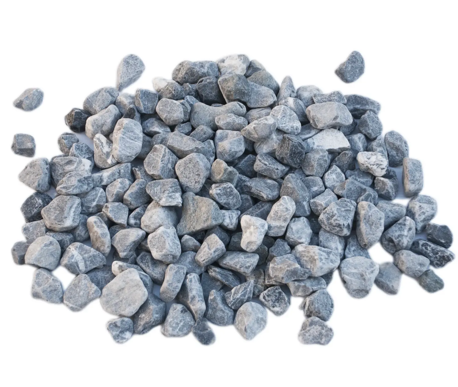 Каменная крошка Доломит ГАЛТОВАННЫЙ (черно-серый), 20-40 мм, 10 кг