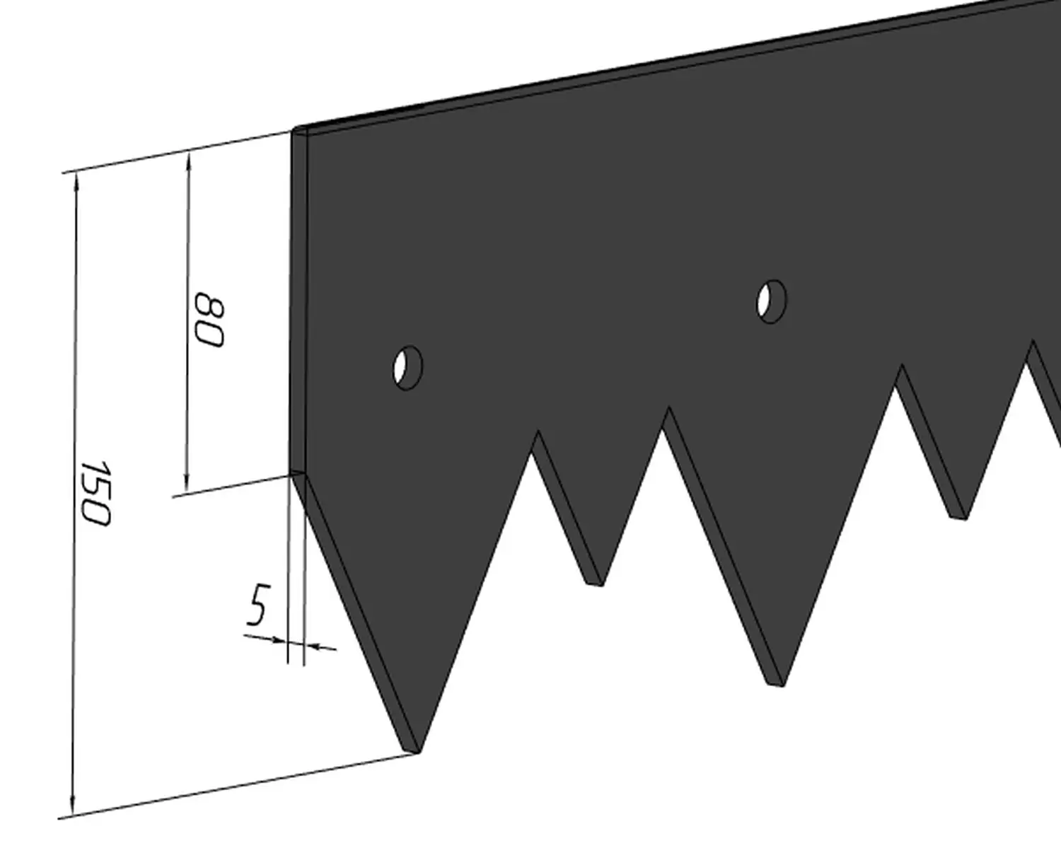 Бордюр КОРОНА, черный, 0,15 x 5 м, рул