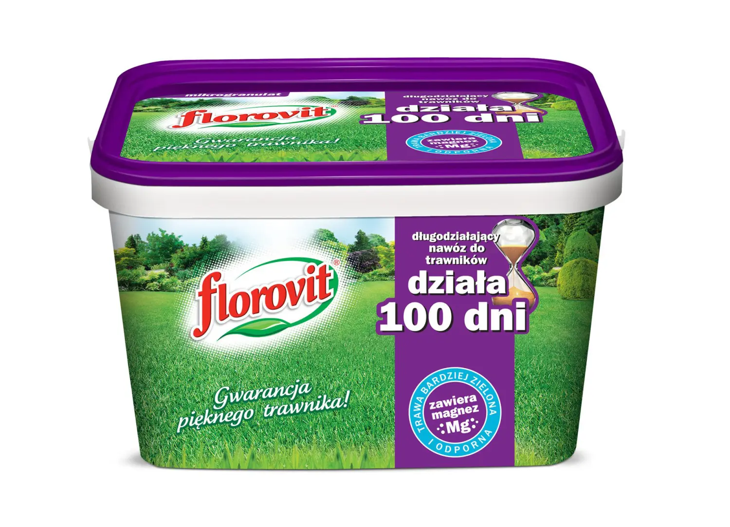 Florovit гранулированный пролонгированного действия для газонов - 100 дней, ведро 4 кг