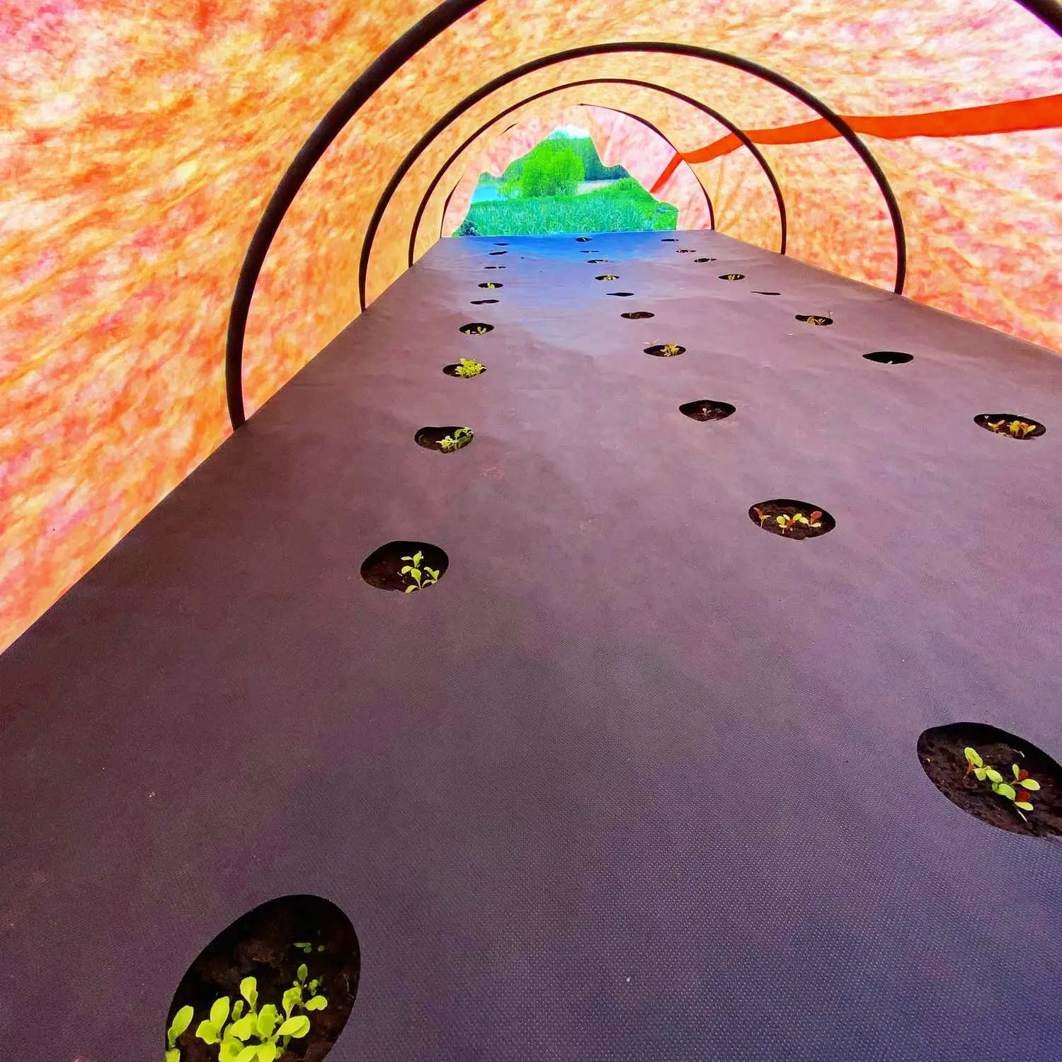 Агротекс перфорированный Черный 60, 1,6*10 м, уп