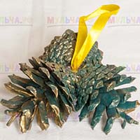 Раскрашенные сосновые шишки для украшения интерьера и поделок