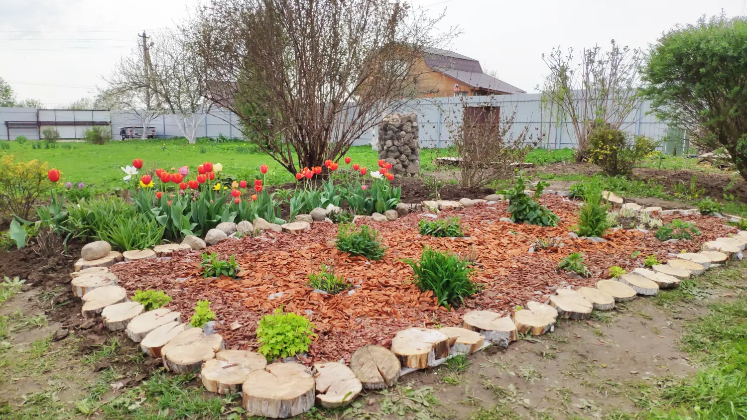 Щепа декоративная, желтая, 60 л