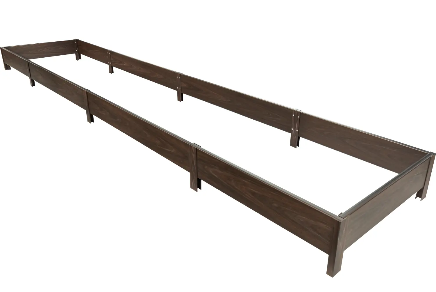 Грядка фактурная из ПВХ, венге, 2,0 х 0,7 х 0,2 м, уп