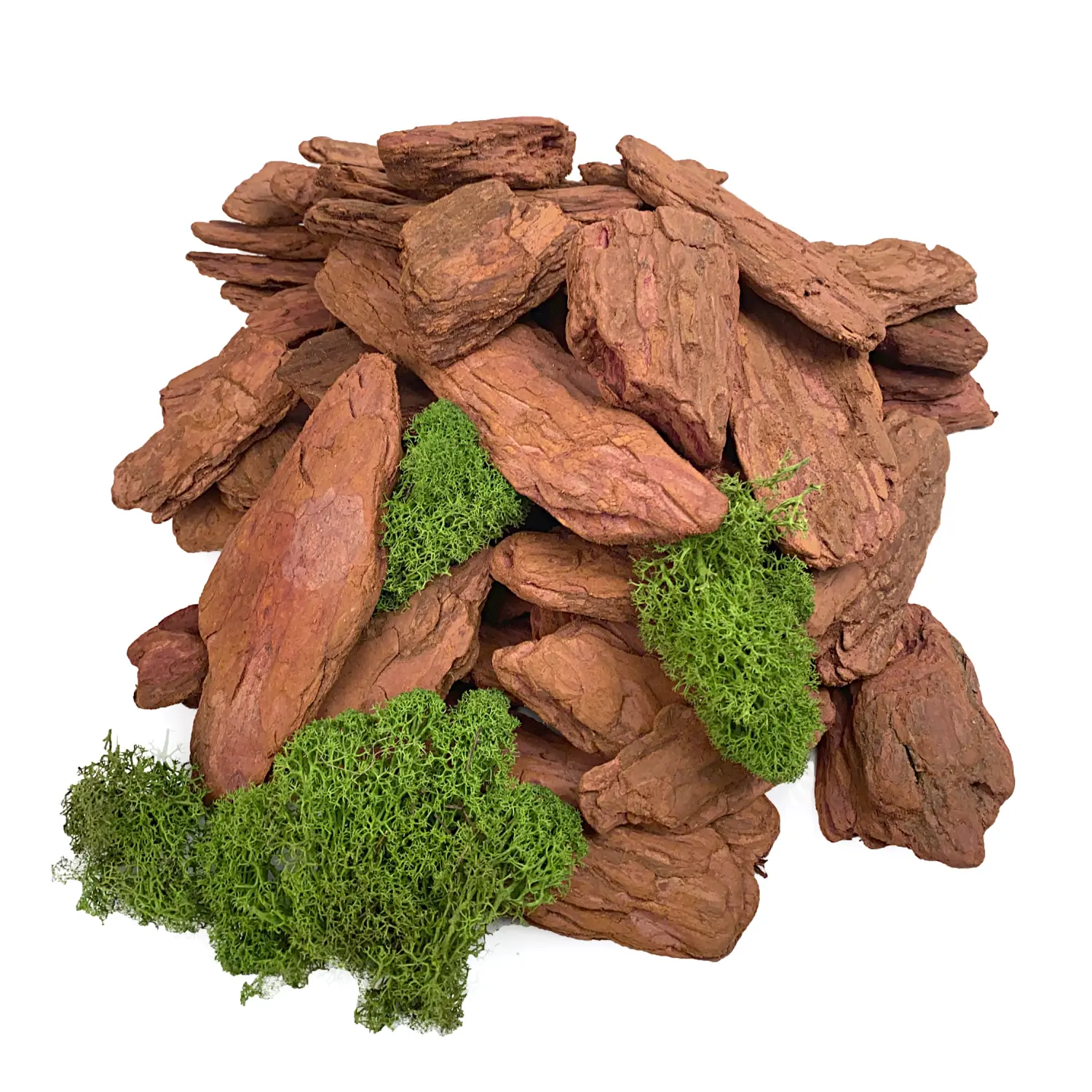 Кора лиственницы Галтованная 4-10 см, 60 л