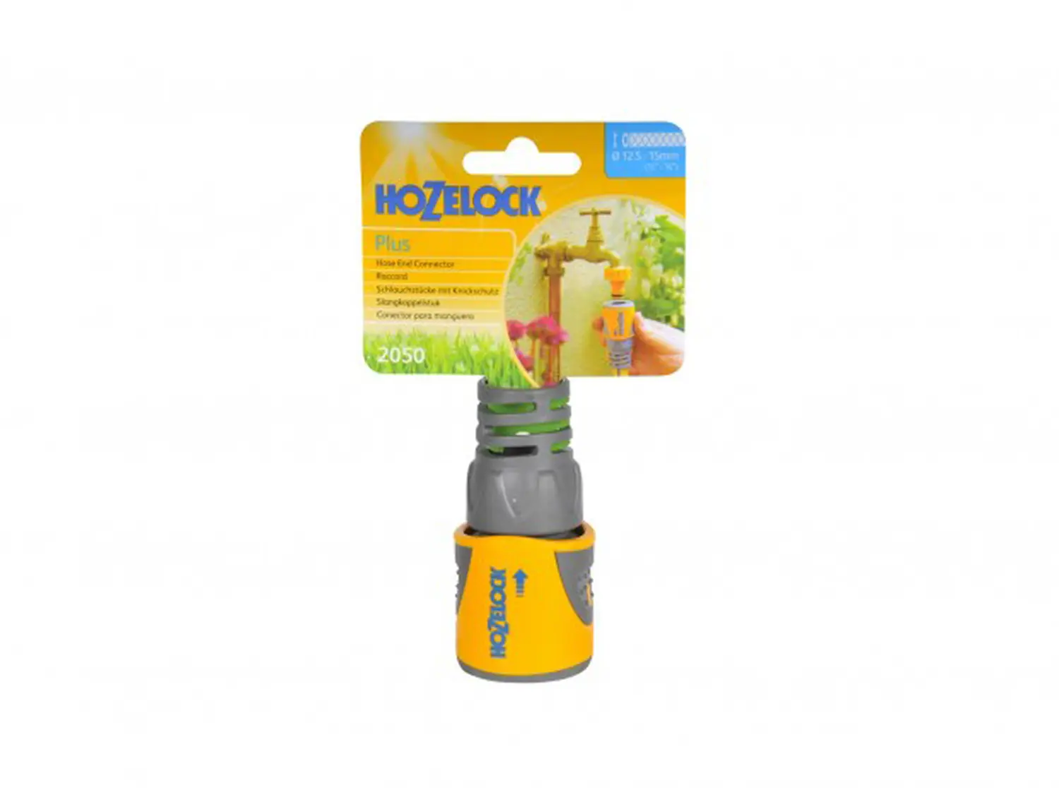 Hozelock 2050 Коннектор для концов шлангов Plus (12,5 мм и 15 мм), шт