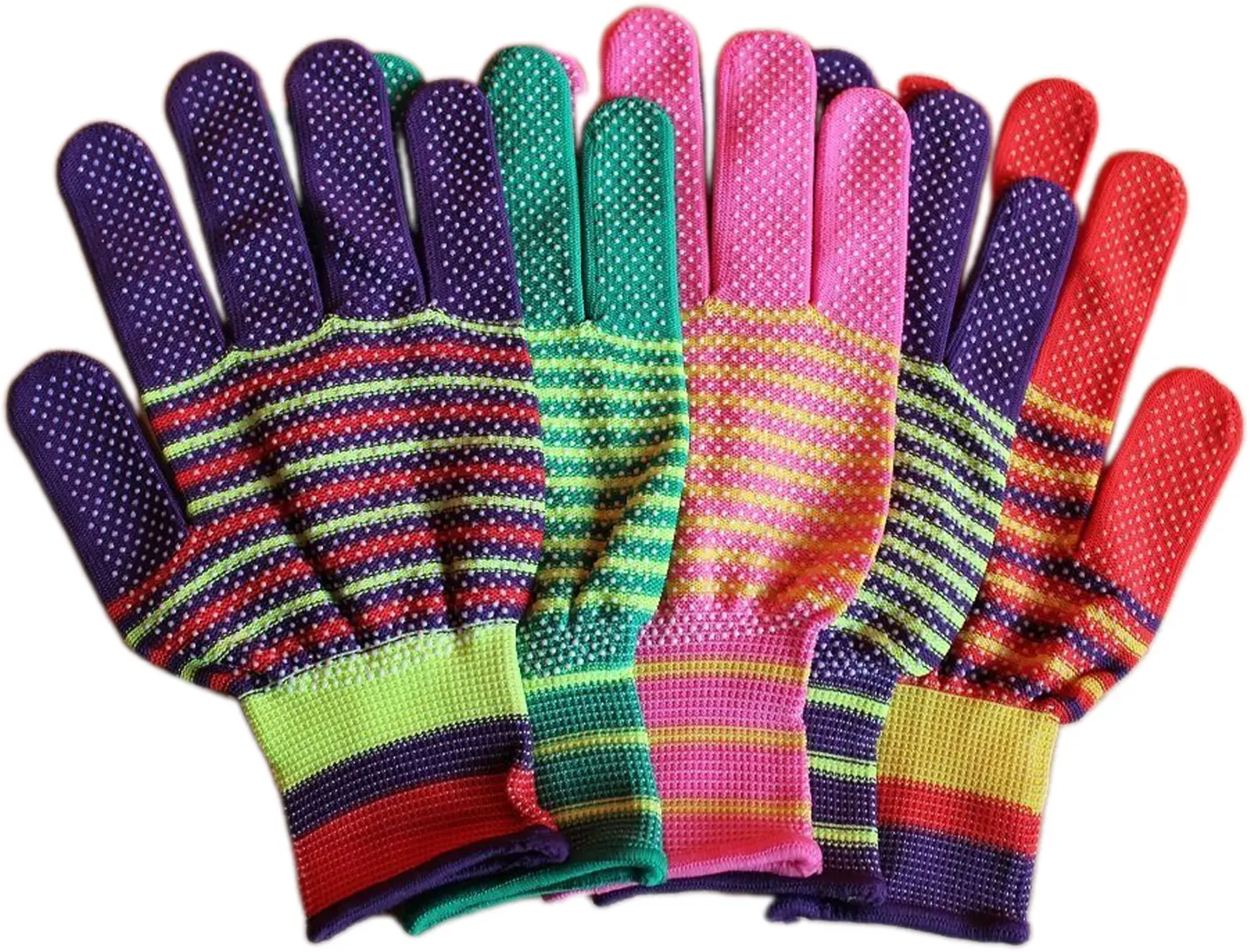 Перчатки нейлоновые «Микроточка» с ПВХ «Садовые»