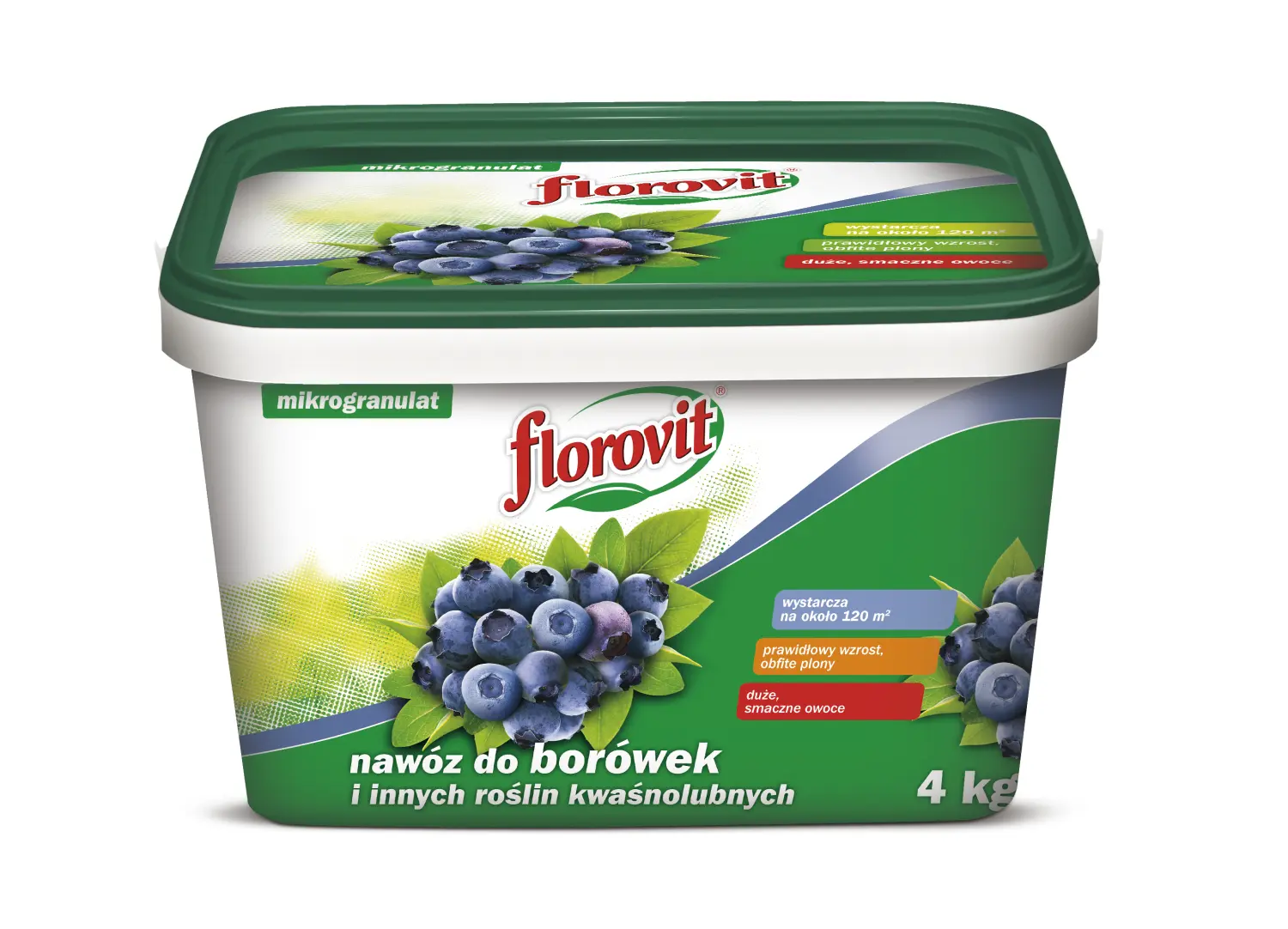 Florovit гранулированный для голубики, брусники, черники, клюквы и других кислотолюбивых растений, ведро 4 кг