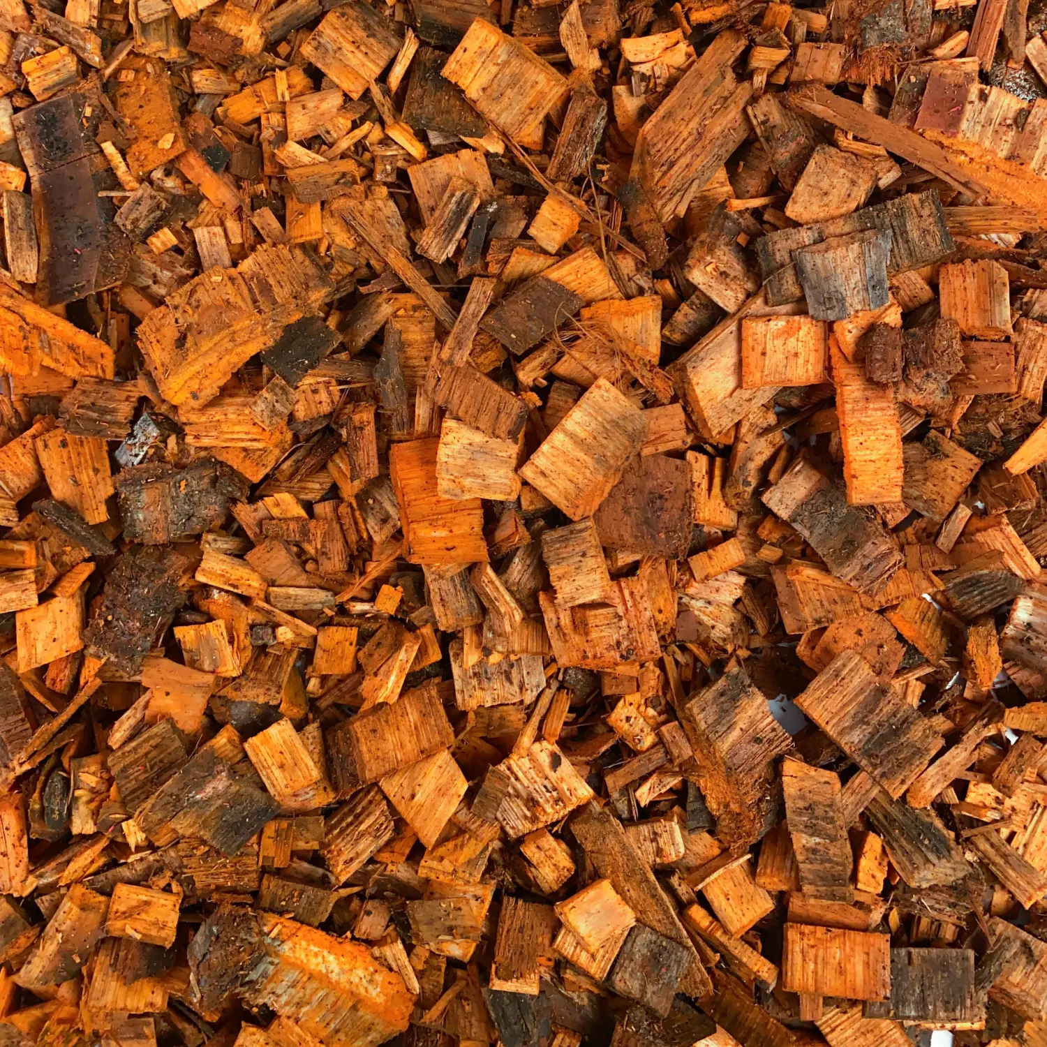 Щепа декоративная, оранжевая, 60 л