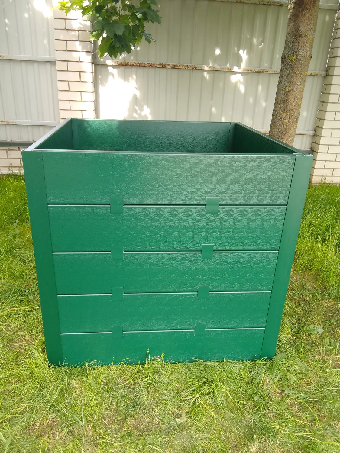 Компостер фактурный, зеленый, 1600 л, уп