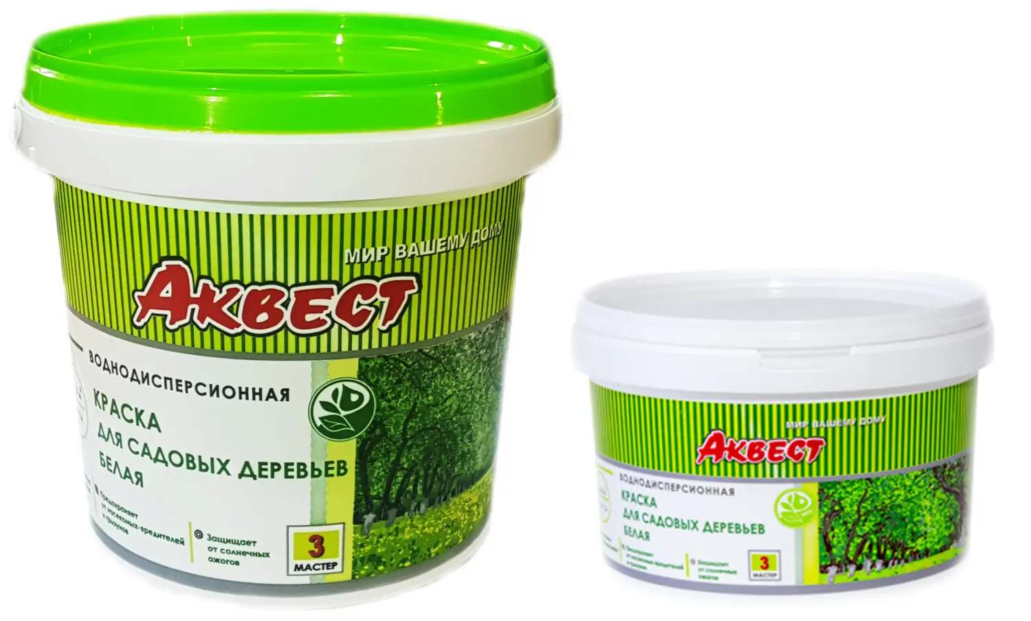 Садовая побелка (жидкая, акриловая, высокопрочная), 3 кг