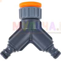 Штутцер для крана для систем полива с разделителем на два канала