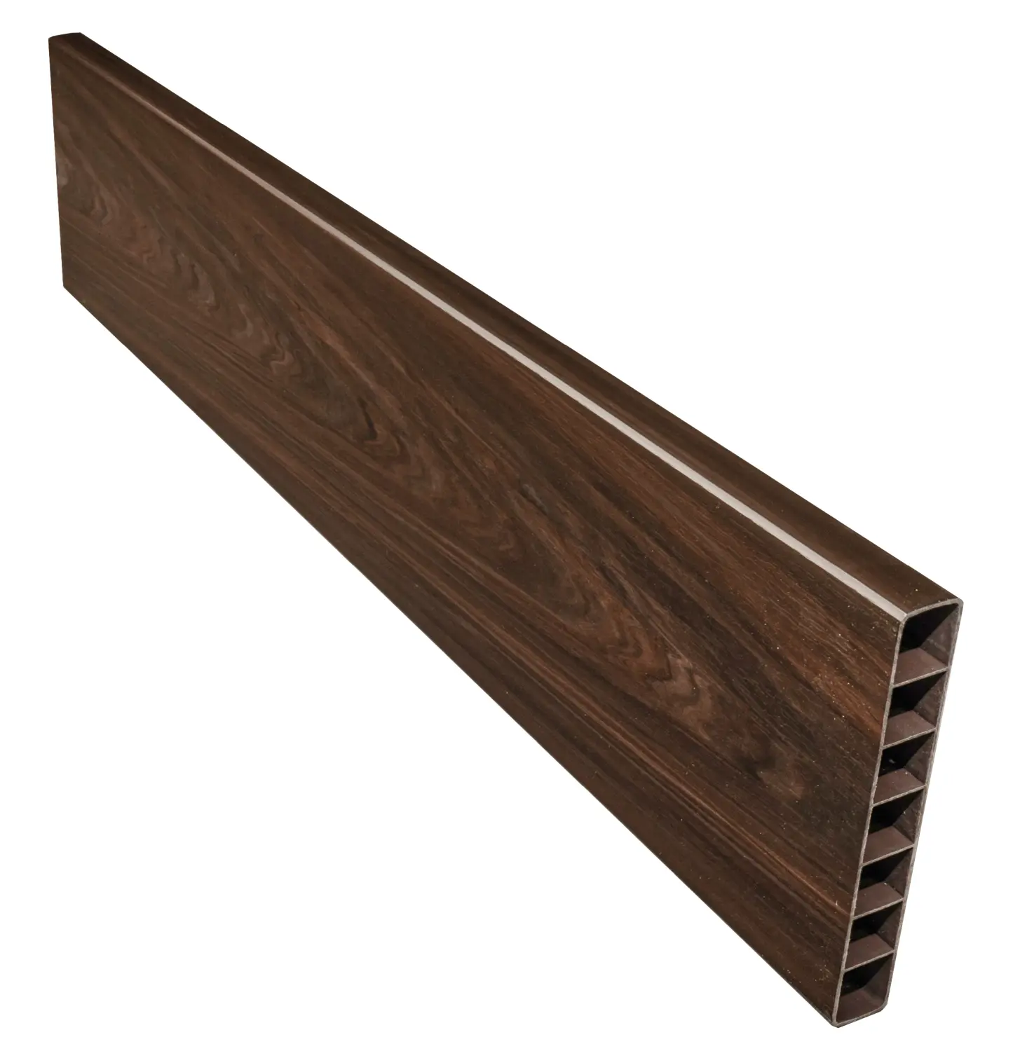Грядка фактурная из ПВХ, венге, 2,0 х 0,7 х 0,2 м, уп
