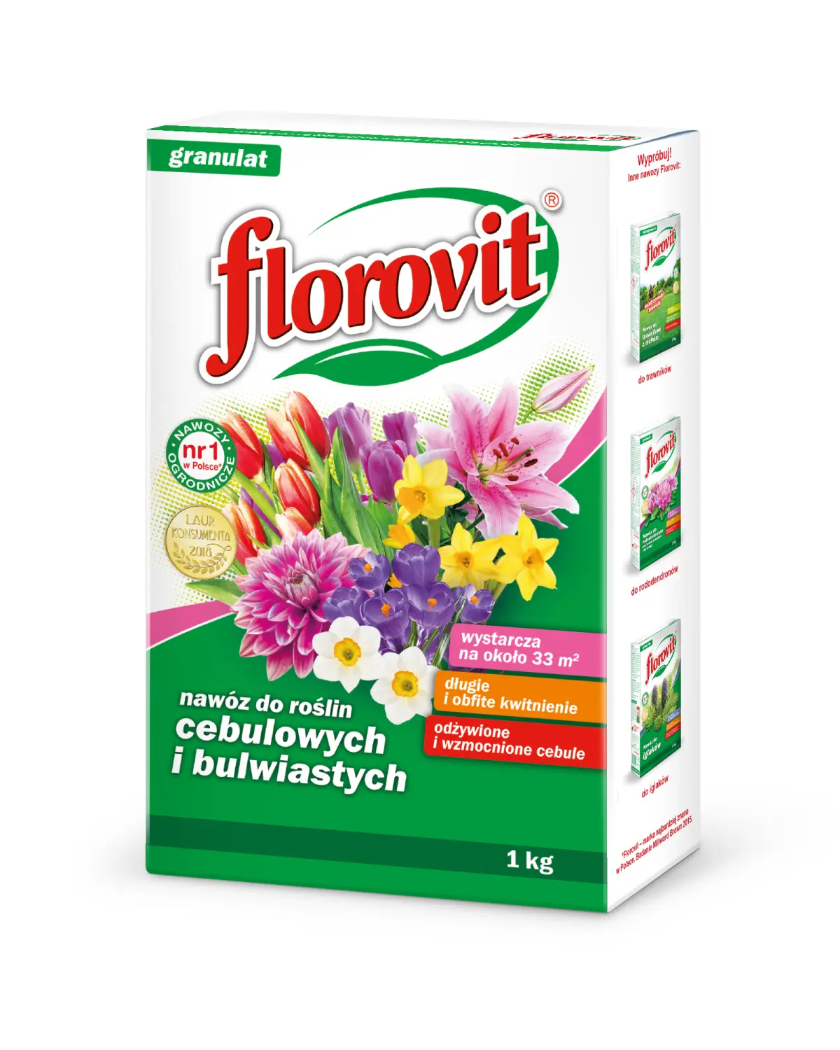 Florovit гранулированный для луковичных растений, коробка 1 кг