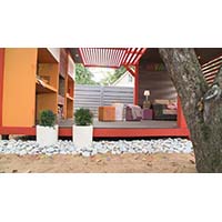 Морская галька для проекта беседки «Кубик Рубика» в программе Фазенда