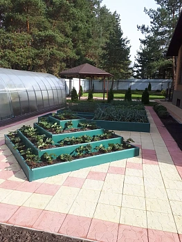 Добор для грядки из ПВХ, зеленый, (h 0,22 м, 2 борта * 2,0 м), уп