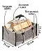 Сумка для дров Царь-сумка "Александр" серая, шт