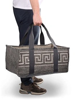 Сумка для дров Боярская "Никита" серая, шт