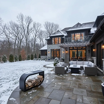 Стационарная дровница “Лепесток”