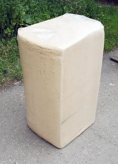 Стружка с опилками сосна, брикет прессованный Большой , ~24-26 кг