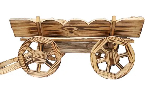 Садовая миниатюра "Тележка"