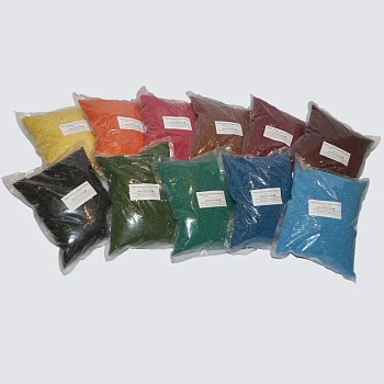 Мраморная крошка Оранжевая, мелкая 1,5-2,5 мм, 10 кг