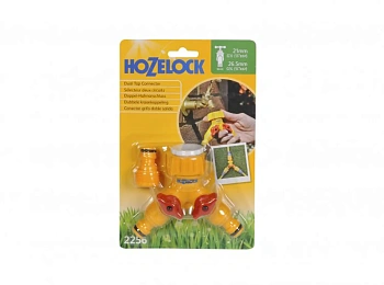 Hozelock 2256 Коннектор для крана двойной. 1/2" / 3/4" (12,5 мм и 19 мм), шт
