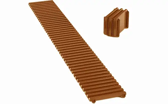 Садовая дорожка Еврогрядка, 1,5 x 0,2 м, терракот