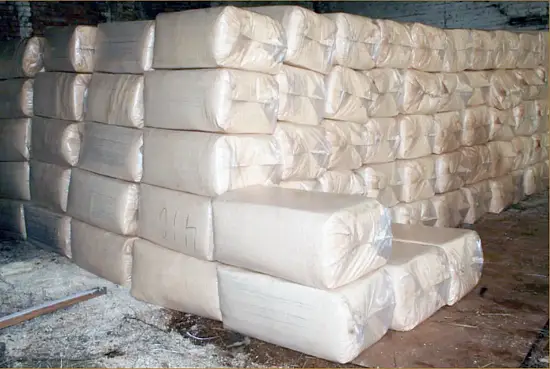 Стружка с опилками сосна, брикет прессованный Большой , ~24-26 кг