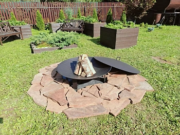 Костровая чаша «Сфера CROSS» 1000 мм