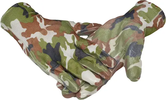 Перчатки нейлоновые, с нитриловым обливом «САДОВЫЕ»