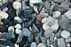 Мрамор микс бело-черный Галтованный, 20-40 мм, 10 кг