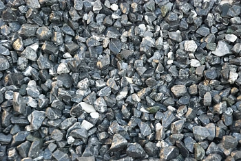 Мрамор черно-серый Галтованный,  10-20 мм, 10 кг