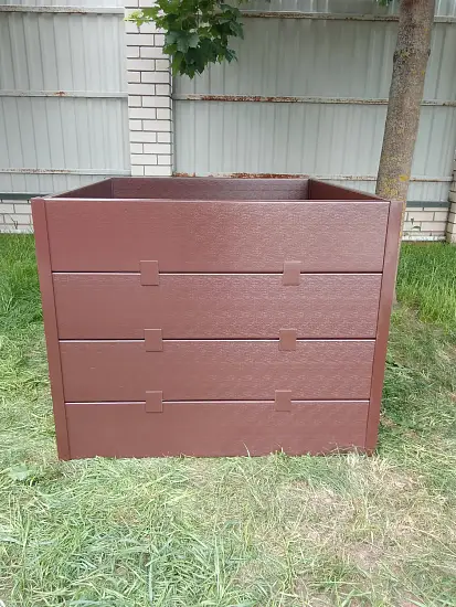 Компостер фактурный, коричневый, 1600 л, уп