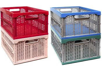 Ящик складной для урожая 38 л, ЦВЕТНОЙ, 34 x 48 x h5/23 см, шт