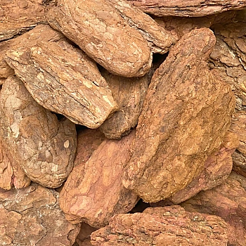 Кора лиственницы Галтованная 9-20 см, 60 л