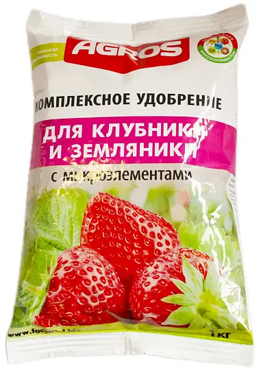 Факториал. Комплексное удобрение для клубники и земляники с микроэлементами, 1 кг