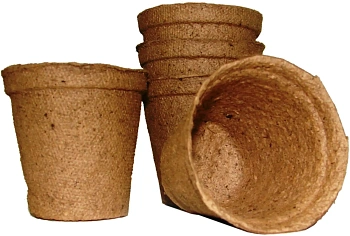 Блок торфяных горшочков, квадратные  (12 ячеек 50 x 50 мм), блок 