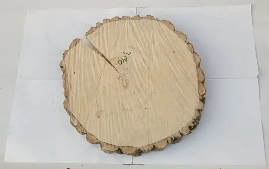 Спил осина шлифовка СОсШ1, (Ø 35-40 см, h 3см), шт