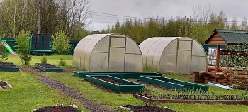 Добор для грядки из ПВХ, зеленый, (h 0,22 м, 2 борта * 2,0 м), уп