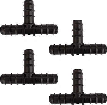 AQUAREL, Деталь №6, Тройник для трубы ПНД 16 мм, 4 шт/уп