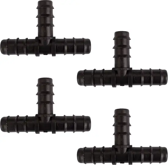 AQUAREL, Деталь №6, Тройник для трубы ПНД 16 мм, 4 шт/уп