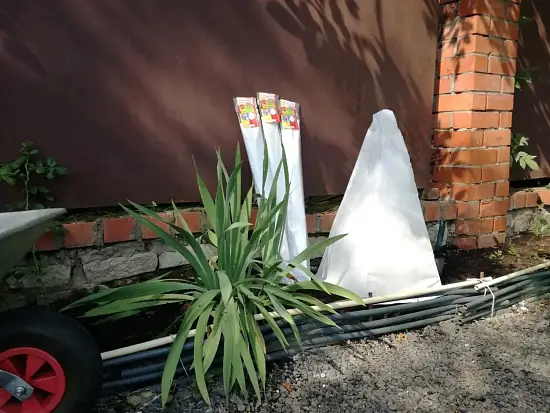 Укрытие для роз "Зимний домик" (каркас+чехол), h 0,75 м, уп