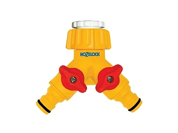 Hozelock 2256 Коннектор для крана двойной. 1/2" / 3/4" (12,5 мм и 19 мм), шт