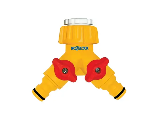 Hozelock 2256 Коннектор для крана двойной. 1/2" / 3/4" (12,5 мм и 19 мм), шт