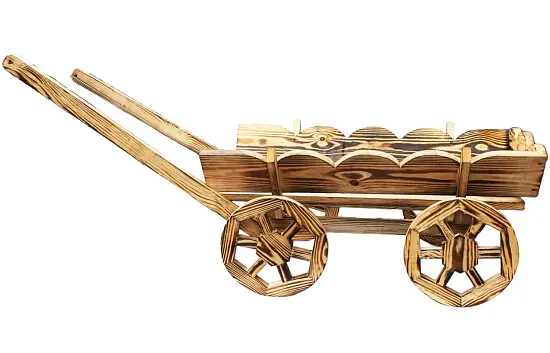 Садовая миниатюра "Тележка"