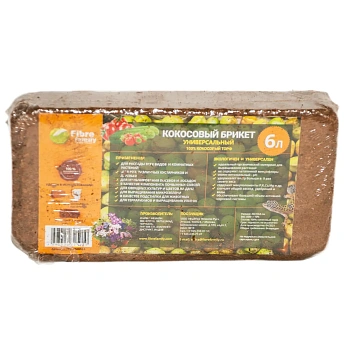 Кокосовый торф в брикетах, 6 л (500 г), шт