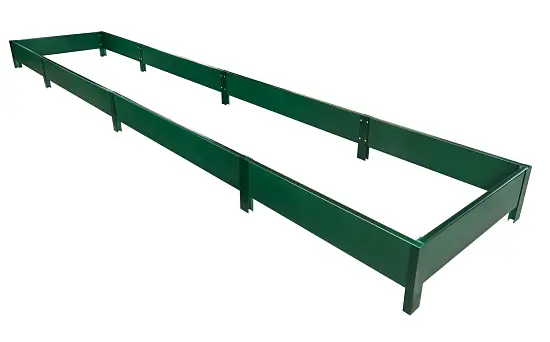 Грядка фактурная из ПВХ, зеленый, 2,0 х 0,8 х 0,2 м, уп